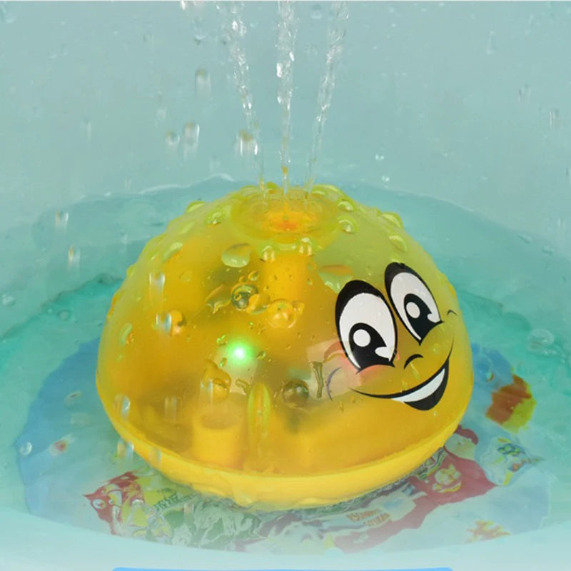 Funny Infant Bath Toys Baby Electric Induction Sprinkler Ball with Light Music Children Water Play Ball Bathing Toys Kids Gifts
